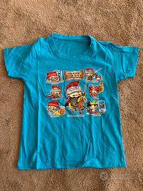 Maglietta corta Bimbo Eroi greci blu