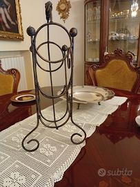 PORTA BOTTIGLIE IN OTTONE LAVORATO (VINTAGE)