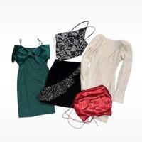 Set vestiti e gonne party e glitter