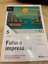 Libro economia aziendale, futuro impresa, più 5