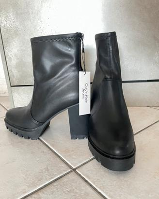 Stivaletti neri con plateau Calvin Klein