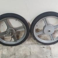 Ruote cerchi Marmitta Shaf Piaggio Ciao, Bravo, Si