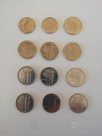 Lotto di 50 e 100 lire italiane mini
