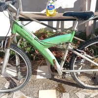 bicicletta Pininfarina verde ammortizzata