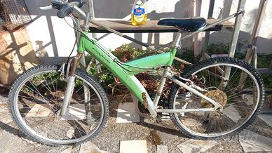 bicicletta Pininfarina verde ammortizzata