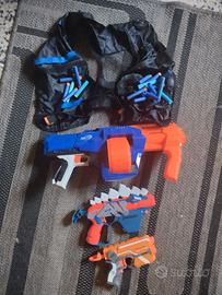 Pistole e gilet nerf