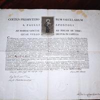 documento storico religioso del 1807