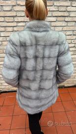 Pelliccia Visone Sapphire Grigio perla orizzontale