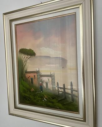 Quadro dipinto a Olio - Paesaggio Costiero