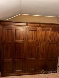 armadio arte povera in legno