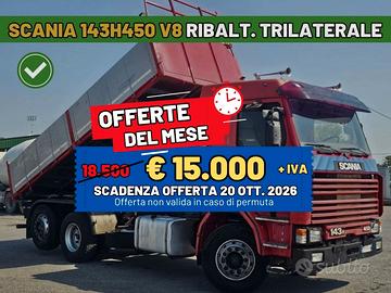 Camion ribaltabile Scania 143H450 V8 Tipper 6x2