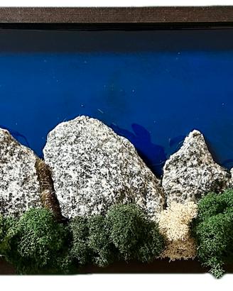 Quadro 3D : Alpi di notte
