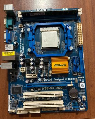 Scheda madre asrock n68-s3 ucc am3 ddr3