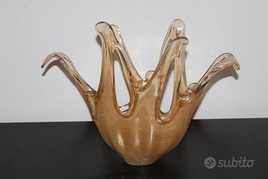 Vaso scultura in vetro di Murano 1960/1970