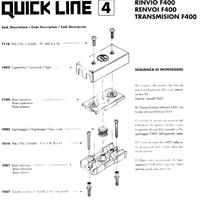 Rinvio F400 per comandi wasistas manuali