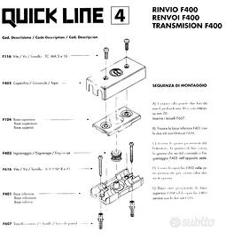 Rinvio F400 per comandi wasistas manuali
