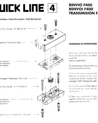 Rinvio F400 per comandi wasistas manuali