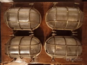 4 Lampade ottone" tartaruga "