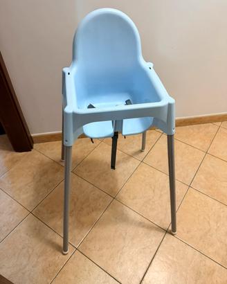 Seggiolone ikea azzurro