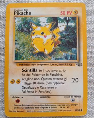 Carte Pokemon - Pikachu 1999