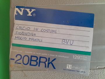 UMATIC BVU cassetta video calcio storico firenze