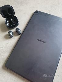 Samsung galaxy tab A + samsung galaxy buds live