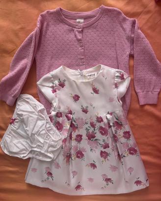 ✨🌸INCANTEVOLE SET CERIMONIA BIMBA 12-18 Mesi 🌸