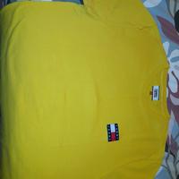 maglietta tommy jeans uomo gialla