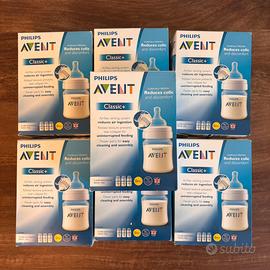Lotto Biberon Philips Avent 7× Set 3 pezzi