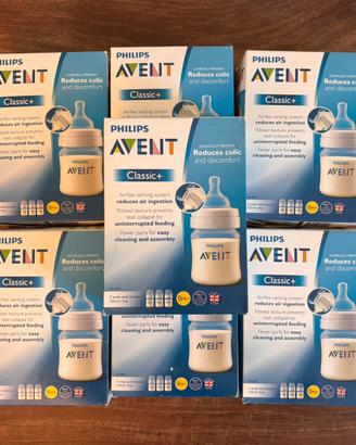 Lotto Biberon Philips Avent 7× Set 3 pezzi