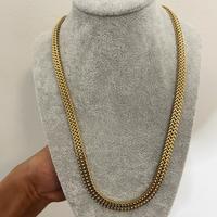 Collana intrecciata placcata oro 18k
