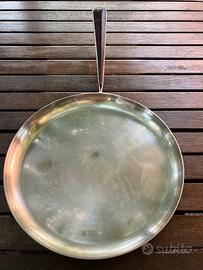 Padella bassa vintage in acciaio inox