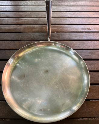 Padella bassa vintage in acciaio inox