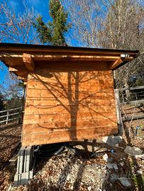 Casetta in legno per deposito attrezzi