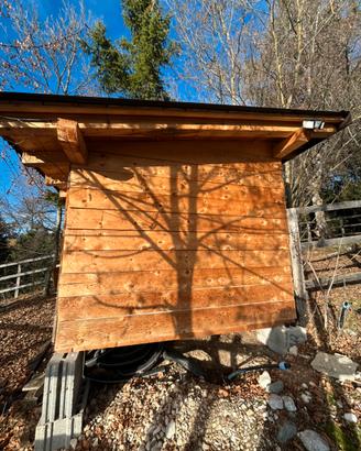 Casetta in legno per deposito attrezzi