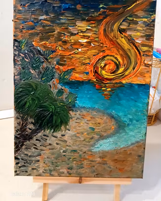 Quadro "Dove l'acqua incontra la luce"