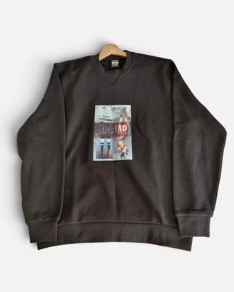 felpa colmar originale nera con stampa grafica