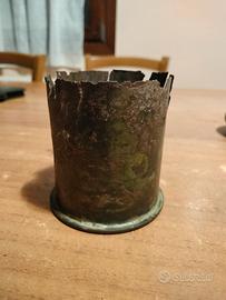 vaso porta fiori ottone ww1 70 italiano