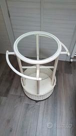 Toilette porta asciugamani in vimini