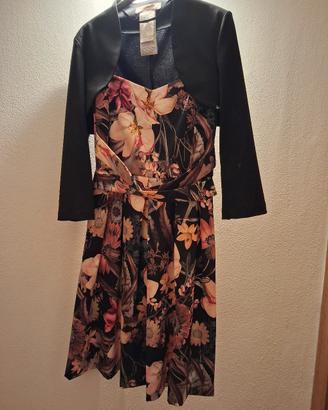 completo vestito + coprispalle rinascimento 