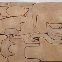 Scultura design Enzo Mari 16 animali Puzzle