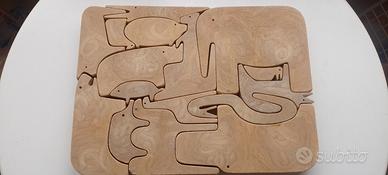 Scultura design Enzo Mari 16 animali Puzzle