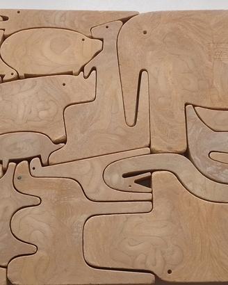 Scultura design Enzo Mari 16 animali Puzzle
