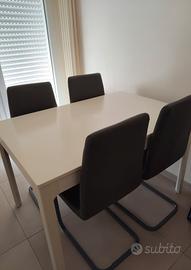 Tavolo allungabile  e sedie 