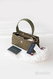 Tommy Hilfiger Borsa Tracolla Verde Kaki Nuova