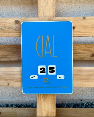 Calendario Perpetuo Vintage Anni '70 CIAL