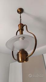 Lampadario ottone vecchia marina