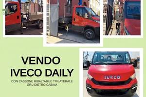 IVECO DAILY 35C12 RIBALTABILE TRILATERALE + GRU