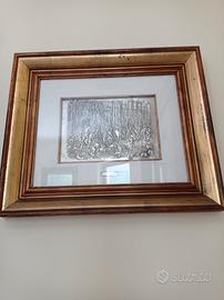 quadro in argento 800 con cornice