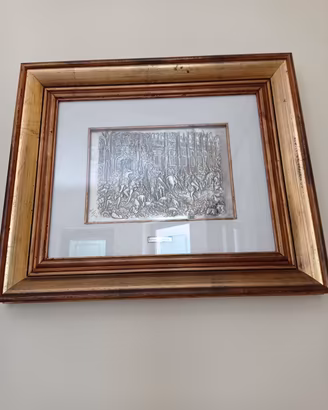 quadro in argento 800 con cornice